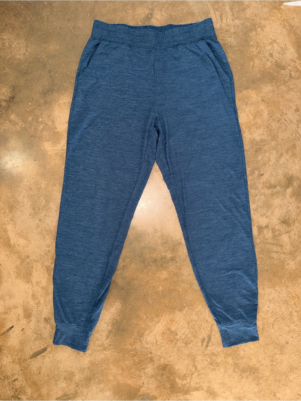 Freely Blue Heathered Lightweight Jogger Pants Athleisure S NWOT